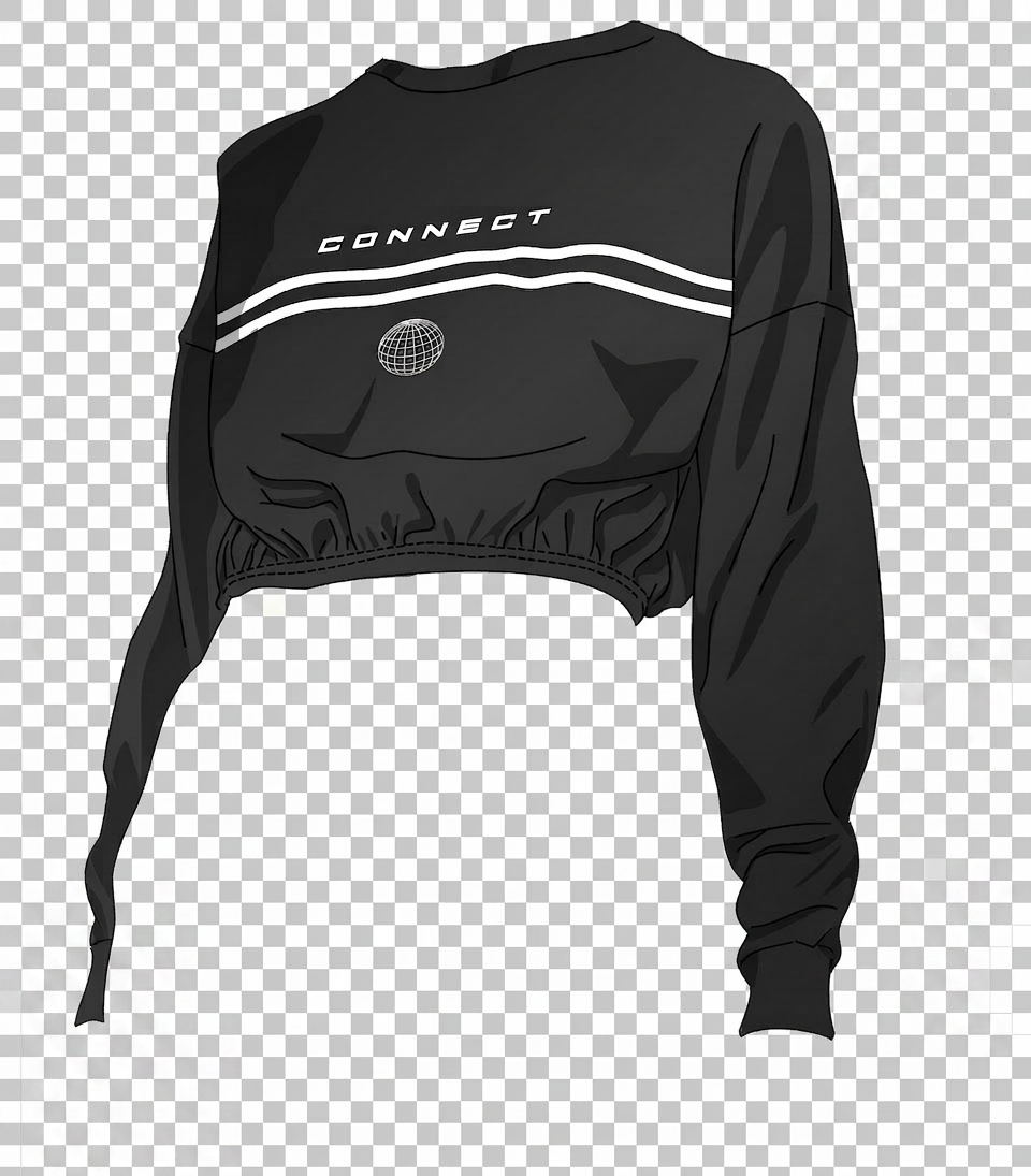 Connect Crop Crew — Black